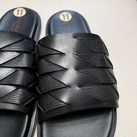 NWT - Leo Pucci Men’s Leather Sandals - Made in Italy - US 11/EU 44 - Picture 3 of 9
